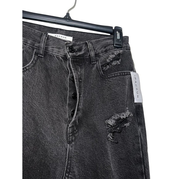PacSun Black High Rise Distressed Jeans - Picture 3 of 6